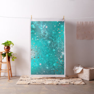 Mint Turquoise Foil Hintergrund Stoff