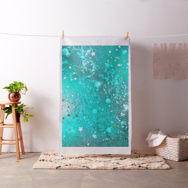 Mint Turquoise Foil Hintergrund Stoff (Beispiel)