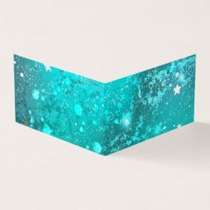 Mint Turquoise Foil Hintergrund Visitenkarten