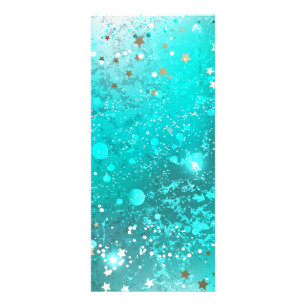 Mint Turquoise Foil Hintergrund Werbekarte