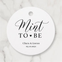 Mint Wedding Bridal Engagement Party Fvor Tags