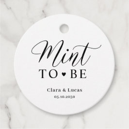 Mint Wedding Bridal Engagement Party Fvor Tags Geschenkanhänger