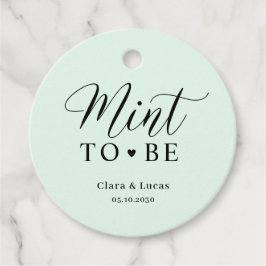 Mint Wedding Bridal Engagement Party Fvor Tags Geschenkanhänger