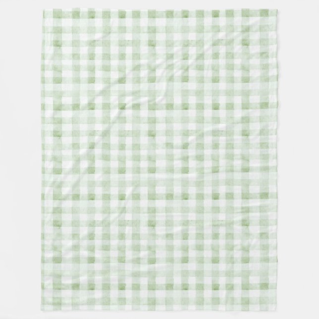 Mint Weiße Streifen Geburtstag Fleecedecke (Vorderseite)