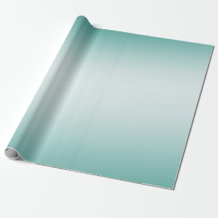 Mint White Ombre Geschenkpapier