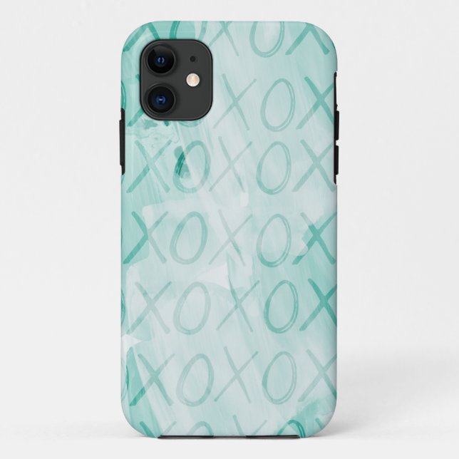 Mint XOXO Liebe Case-Mate iPhone Hülle (Rückseite)