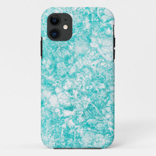 Mintblau und weiße Marmortextur Case-Mate iPhone Hülle