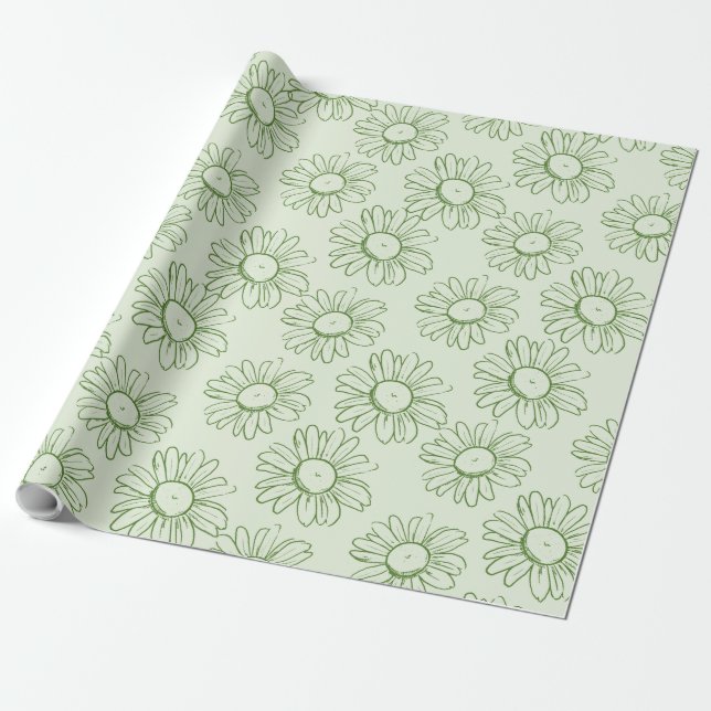 Minted Daisy Bliss Geschenkpapier (Ungerollt)