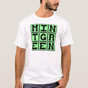 Mintgrün, Farbe T-Shirt