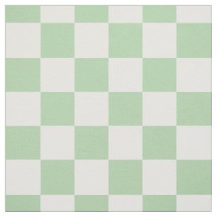 Mintgrün-weiß kariert Schachbrett Gingham Stoff