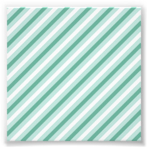 Mintgrün Weiße Fleur De Lis Zarte Pastellfarbe Fotodruck