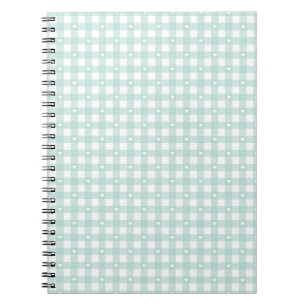 Mintgrüne Karos Notizblock