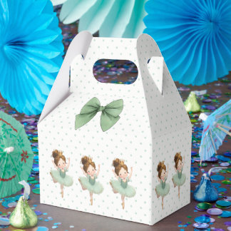 MINTGRÜNE KLEINE PRINZESSIN BALL GUNSTBOX GESCHENKSCHACHTEL
