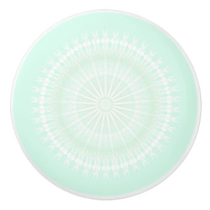 Mintgrüne Mandala-Pastell Modern Keramikknauf