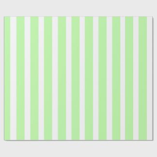 Mintgrüne und weiße vertikale Streifen-Geschenkpap Geschenkpapier