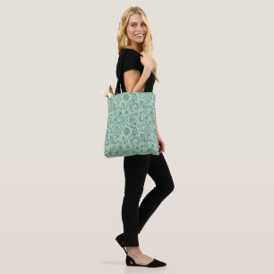 Mintgrüner Batik-Boho-Stil floraler Paisley-Muster