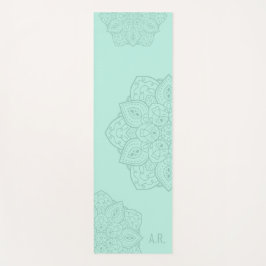 Mintgrüner Teal Dekoratives Modernes Mandala Mit I Yogamatte