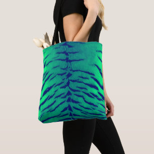 Mintgrüner Tigerskin-Druck