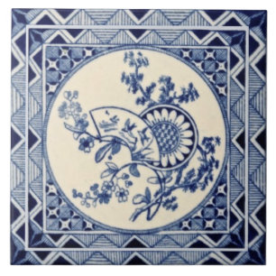 Minton Hollins Ästhetik anglo-japanische Repro Ti Fliese