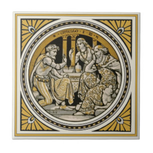 Minton Shakespeare Othello Tile von John Moyr Smit Fliese