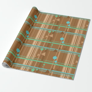 Mintschokoladengeometrie Geschenkpapier
