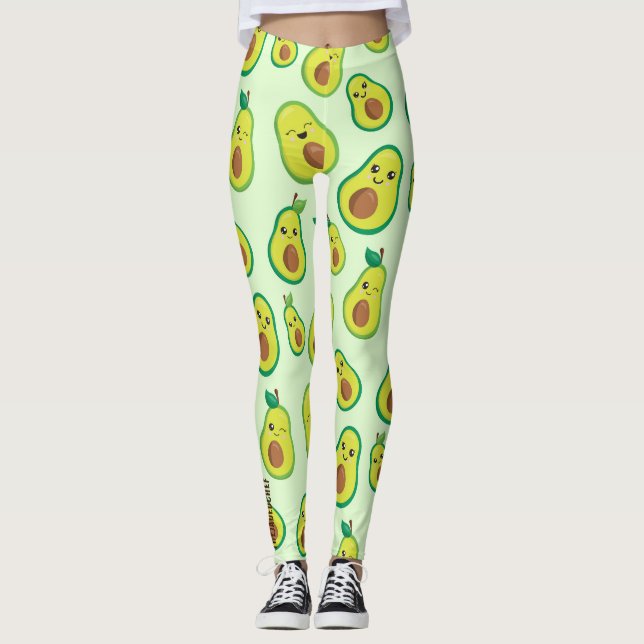Minty "Avo-Cute" Leggings (Vorderseite)