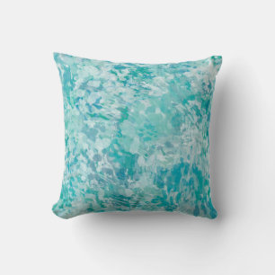 Minty Blue Aqua Pinselpinsel Kissen