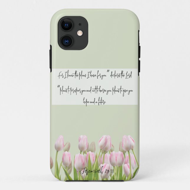Minty Green Grace Biblical Bliss Fall Case-Mate iPhone Hülle (Rückseite)