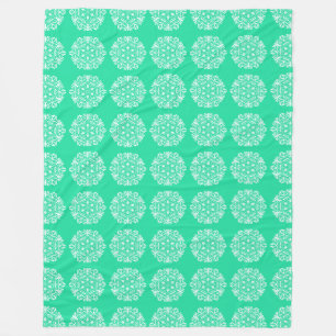 Minty Mandala Fleecedecke