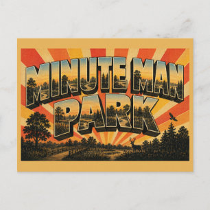 Minute Man National Historical Park MA Vintage Postkarte