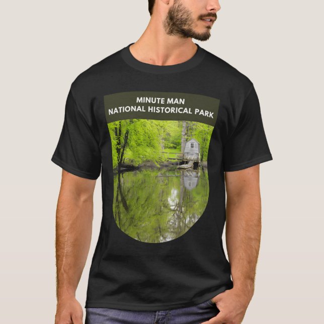 Minute Man National Historical Park - Massachusett T-Shirt (Vorderseite)
