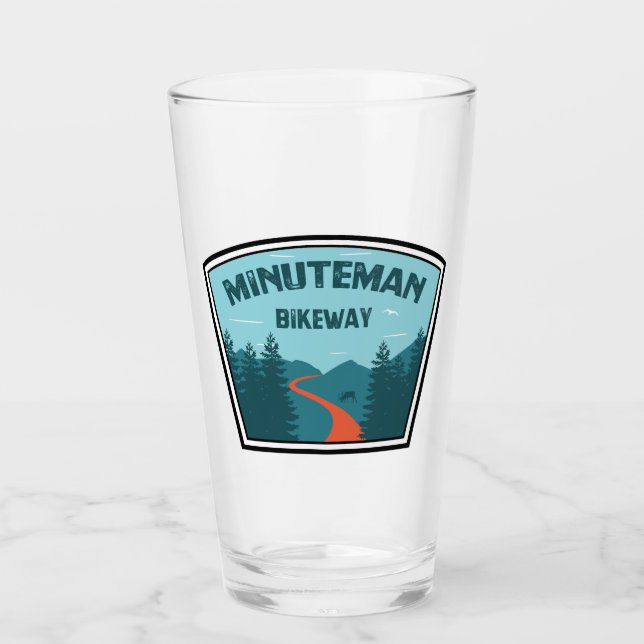 Minuteman-Radweg Boston Massachusetts Glas (Vorderseite)
