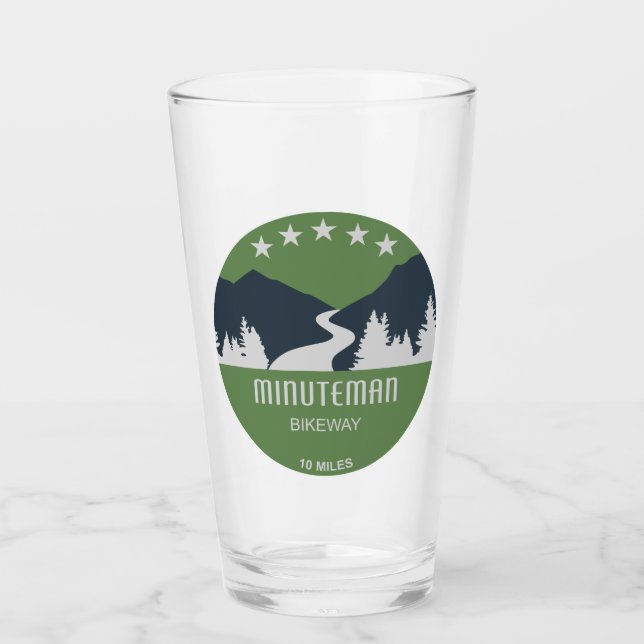 Minuteman-Radweg Boston Massachusetts Glas (Vorderseite)