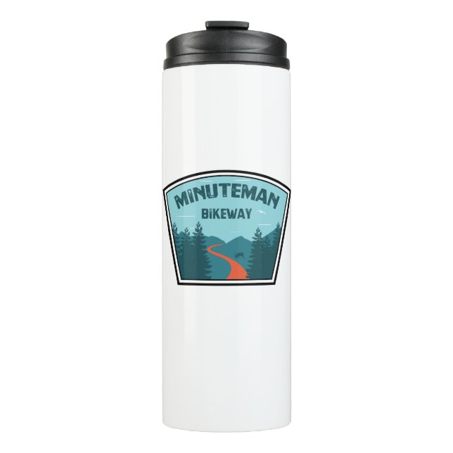 Minuteman-Radweg Boston Massachusetts Thermosbecher (Vorderseite)