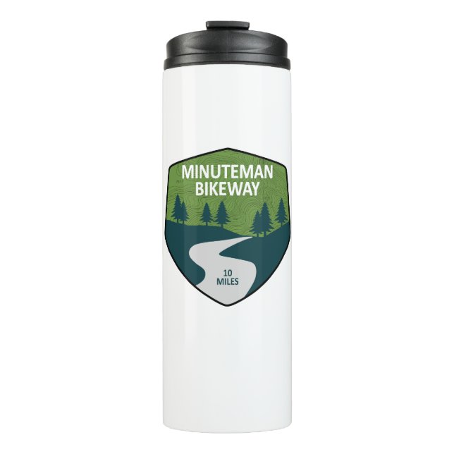 Minuteman-Radweg Boston Massachusetts Thermosbecher (Vorderseite)