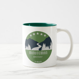 Minuteman-Radweg Boston Massachusetts Zweifarbige Tasse