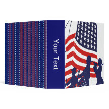 Minutemen und die amerikanische Flagge