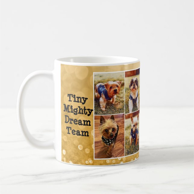 Miny Mighty DREAM Team Tasse - Gold Background (Links)