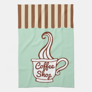 Minz-Kaffeehaus-Küchentuch Geschirrtuch
