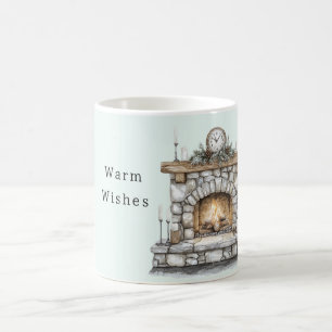 Minz Kamin Warme Wünsche Kaffeetasse