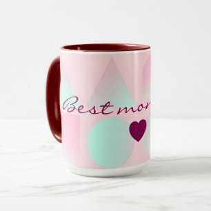 Minz-Rosa-Abstrakt-Trendy-Kollektion Tasse