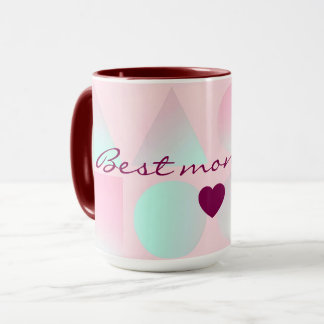 Minz-Rosa-Abstrakt-Trendy-Kollektion Tasse
