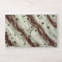 Minz-Schokoladen-Chip-Milchshake-Marmor-Design