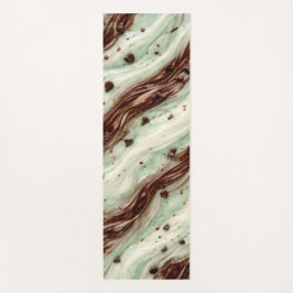 Minz-Schokoladen-Chip-Milchshake-Marmor-Design Yogamatte