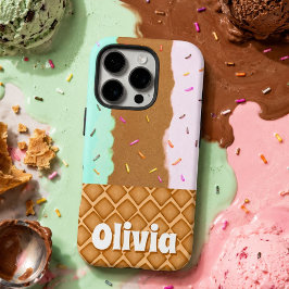 Minz-Schokoladen-Erdbeereis Name iPhone 16 Pro Hülle