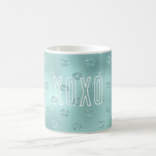 Minz-Sparkle-Lippen XOXO Kaffeetasse