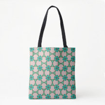 Minz- und roter Retro-Blumentoten