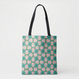 Minz- und roter Retro-Blumentoten