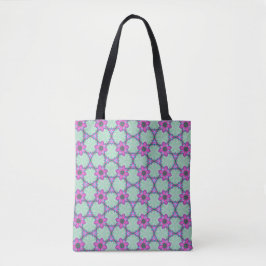 Minz- und violette geometrische Blumengestaltungst