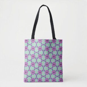 Minz- und violette geometrische Blumengestaltungst